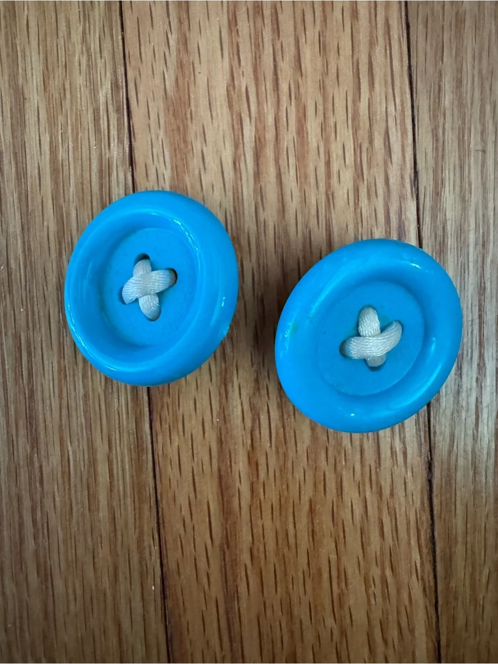 Vintage Button Earrings